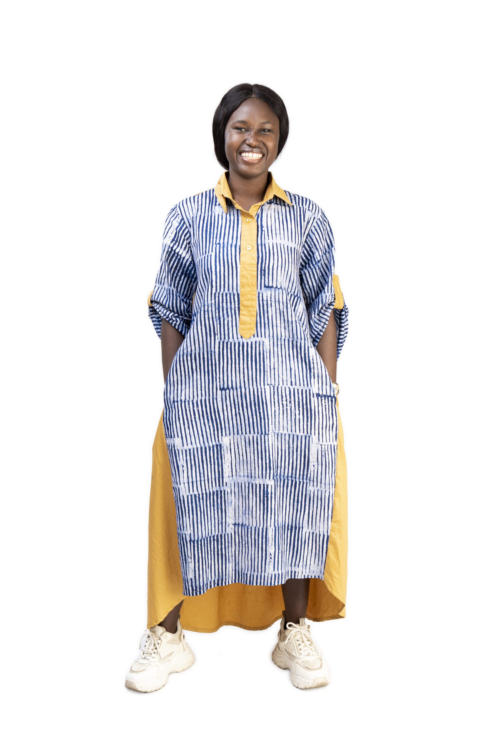 Zara Adire Shirt Dress