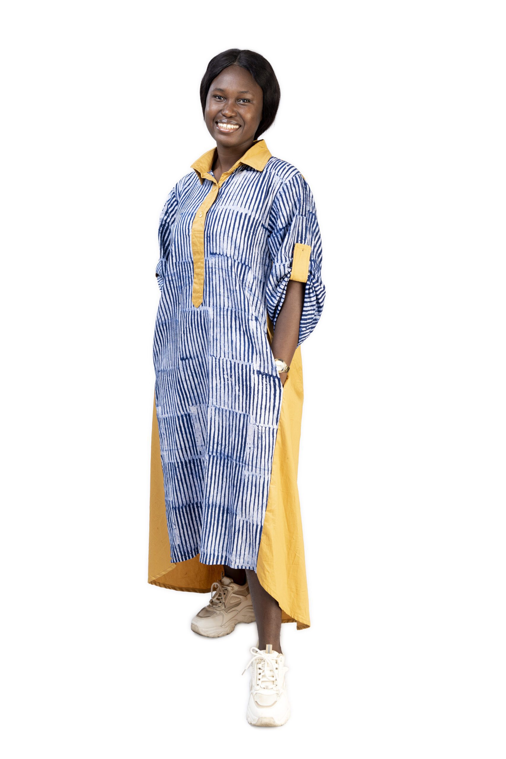 Zara Adire Shirt Dress - Image 5