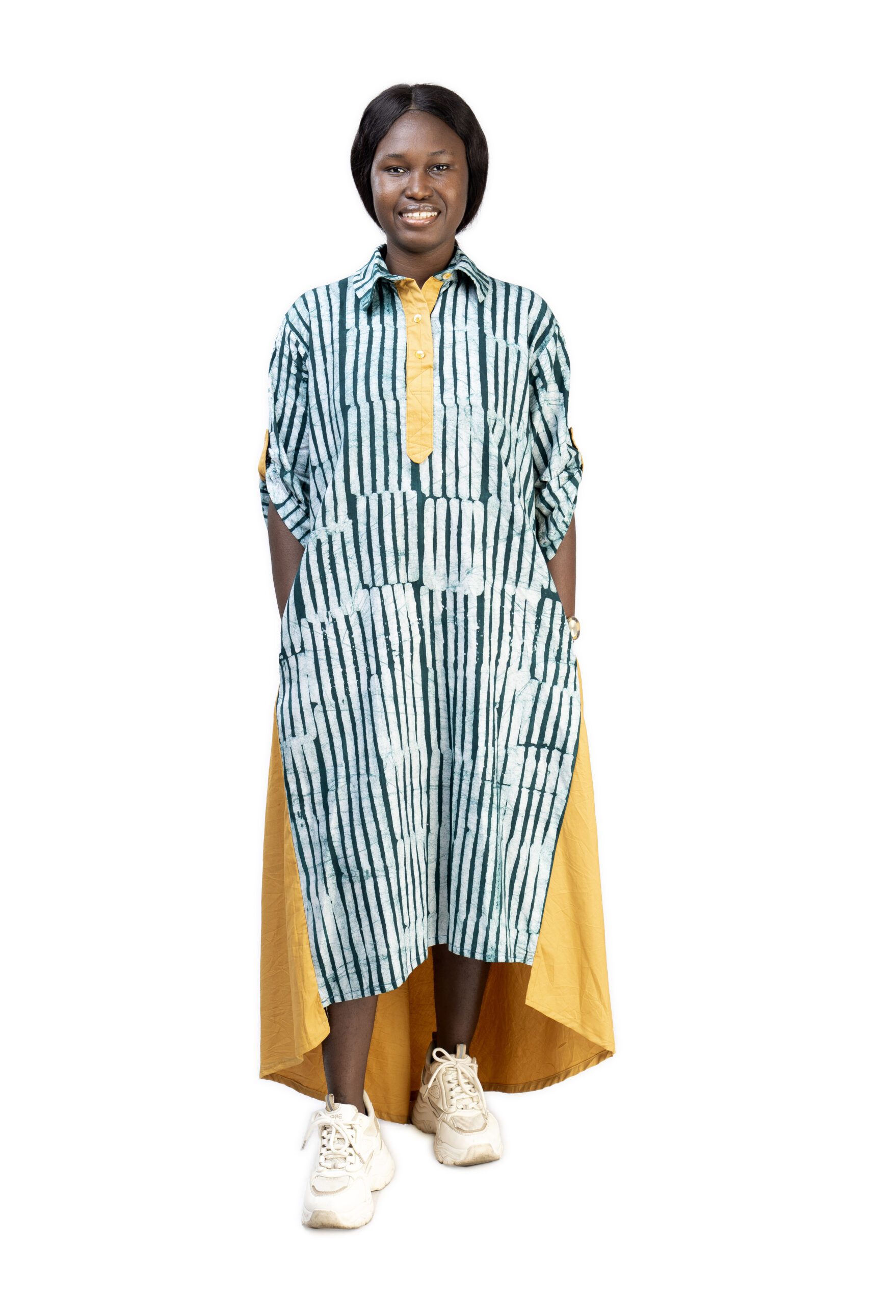 Zara Adire Shirt Dress - Image 4