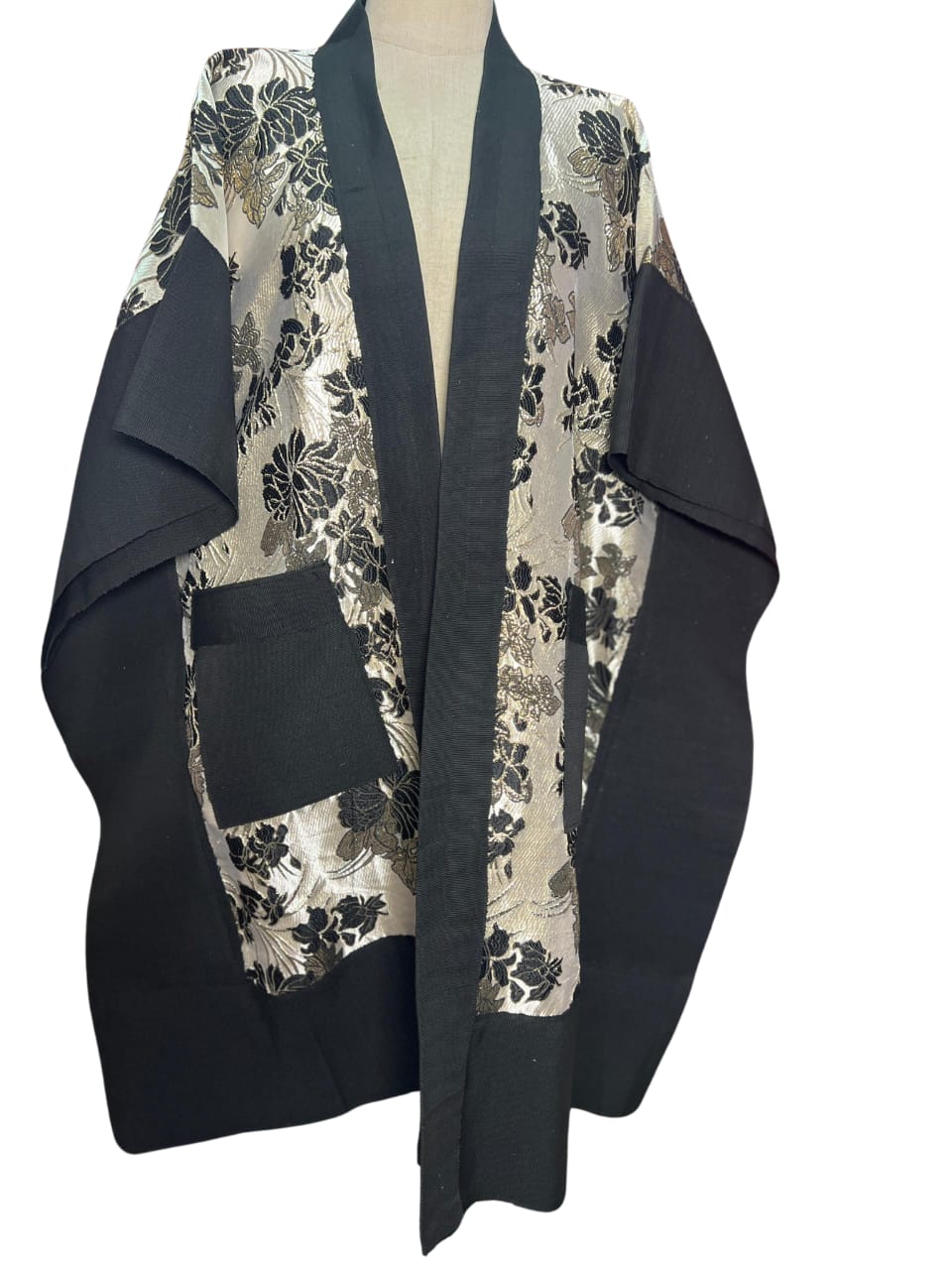 Olamide Asooke and Damask Kimono
